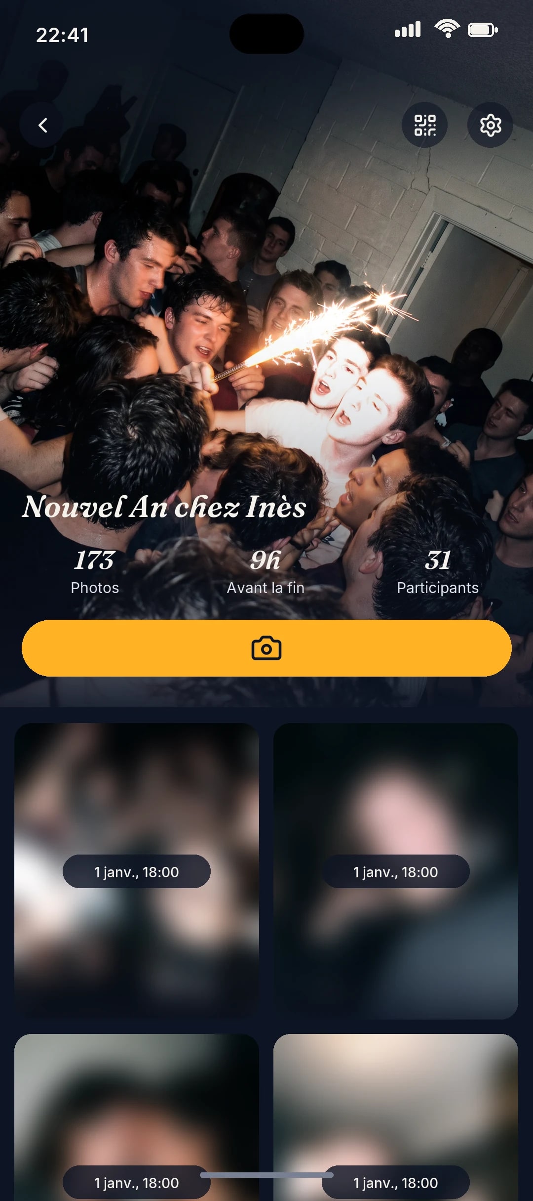Album dont les photos attendent le reveal